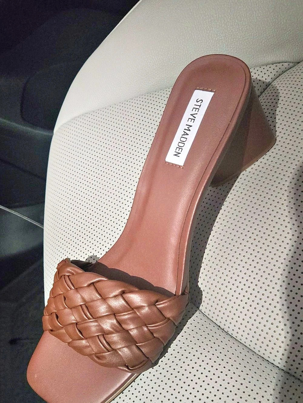 Steve Madden Palas Braided Mule Heels Brown US 8